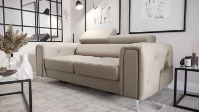 Sofa Orion ze skóry naturalnej