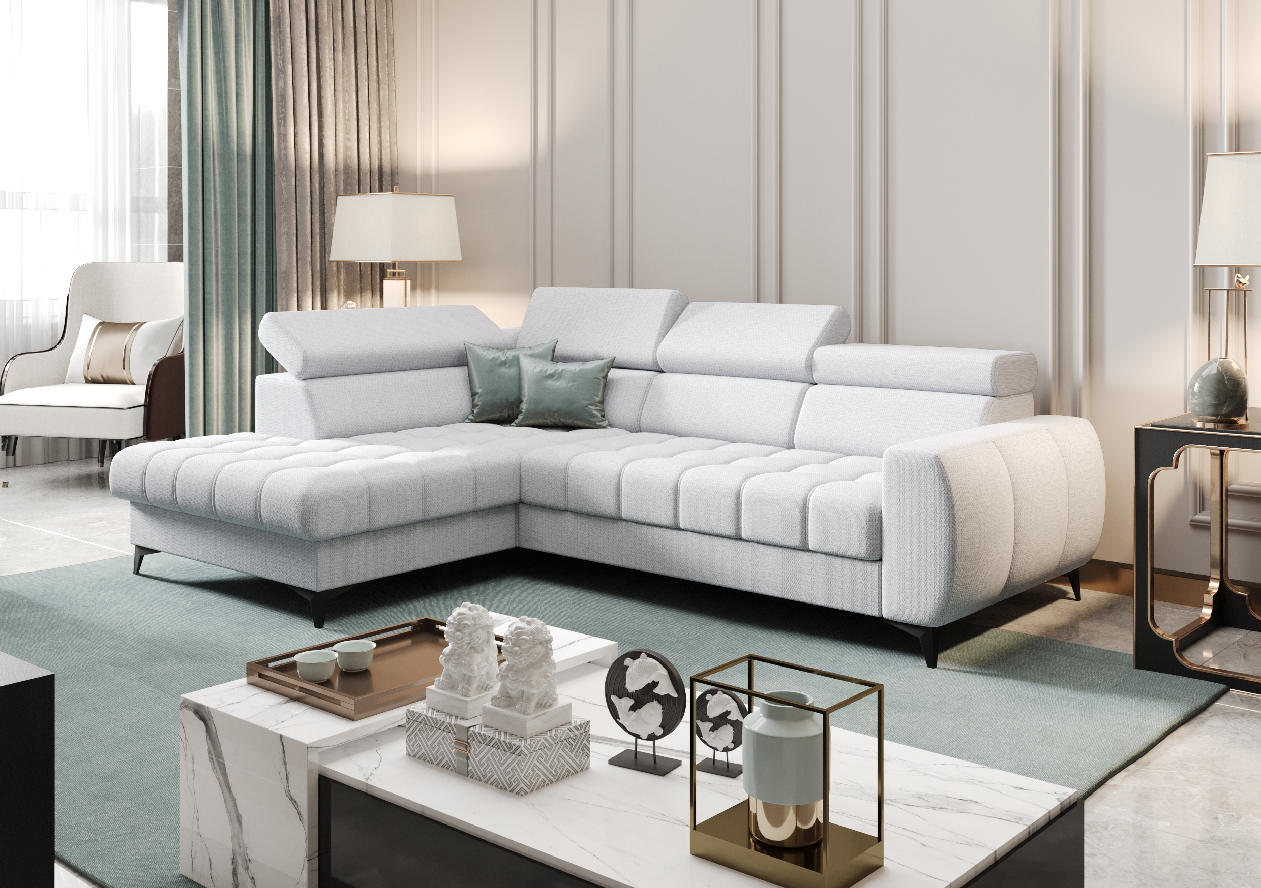 aragon 70 NAROŻNIK ROZKŁADANY PORTO MINI 170X255 CM - obrazek 4