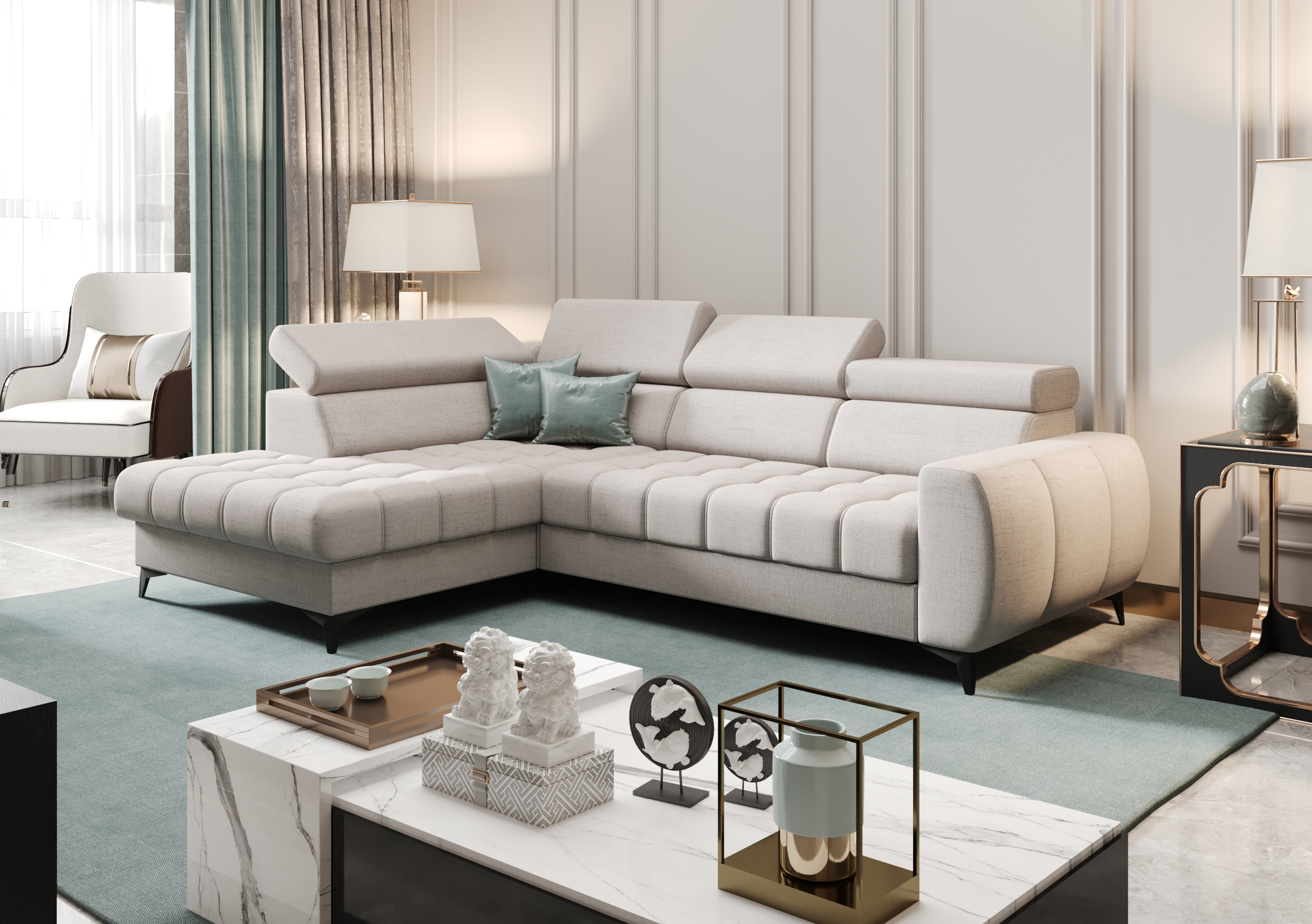 moly 80 NAROŻNIK ROZKŁADANY PORTO MINI 170X255 CM - obrazek 3