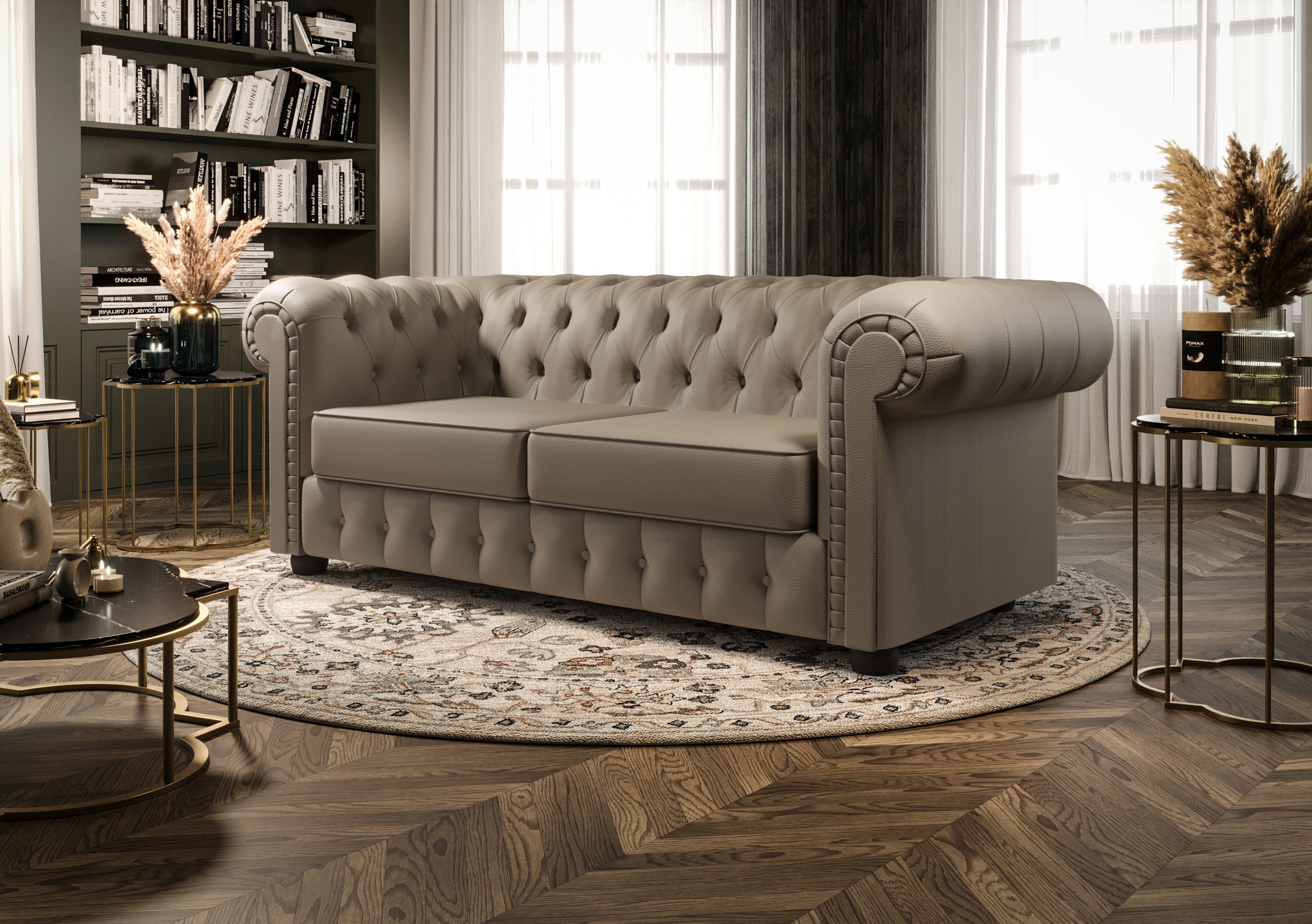 F-3 SOFA MANCHESTER III 218 CM SKÓRA NATURALNA - obrazek 4