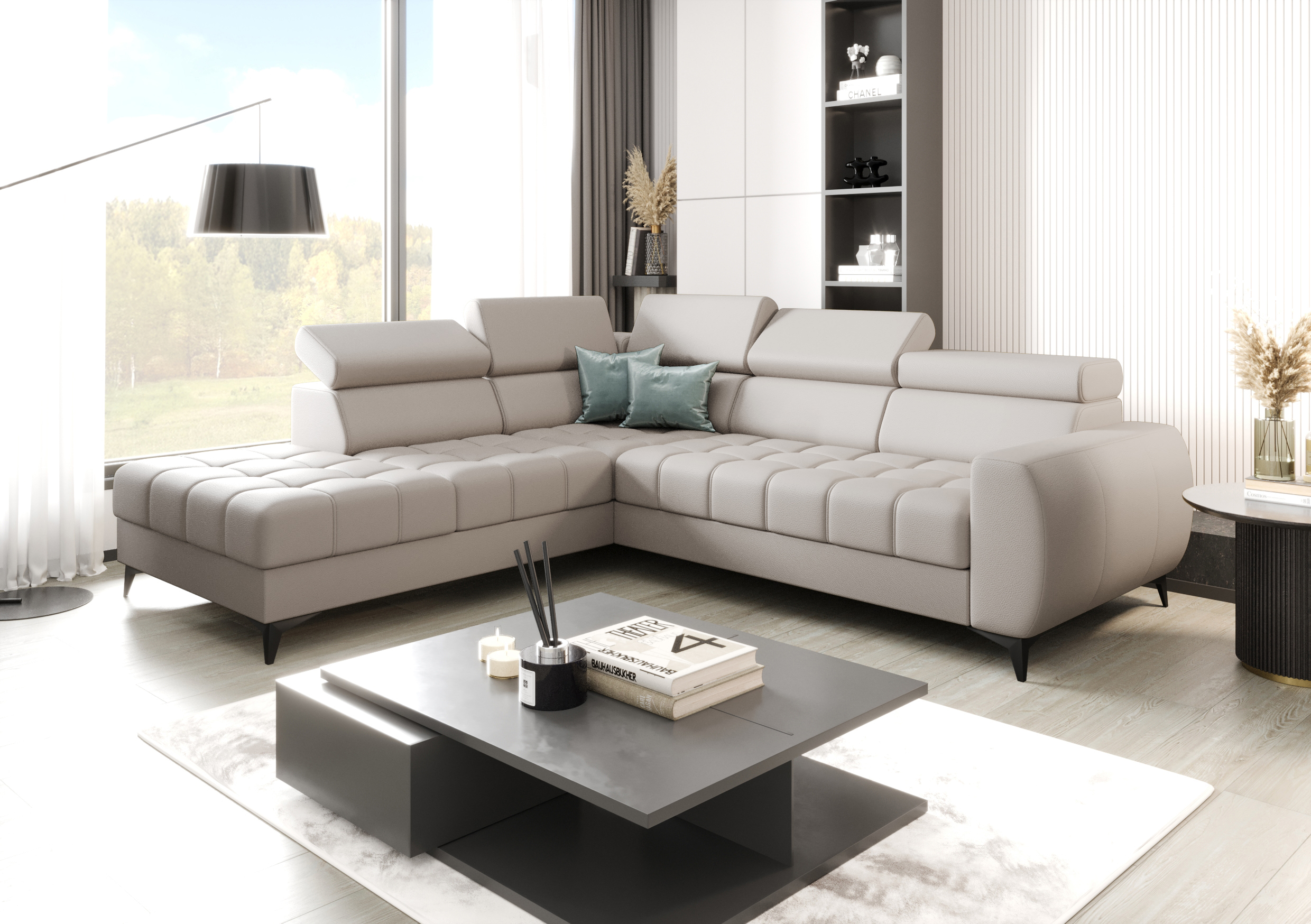 L-11 NAROŻNIK PORTO SKÓRA NATURALNA 225x255 CM - obrazek 2