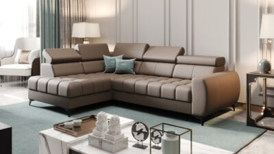 NAROŻNIK PORTO MINI SKÓRA NATURALNA 170x255 CM