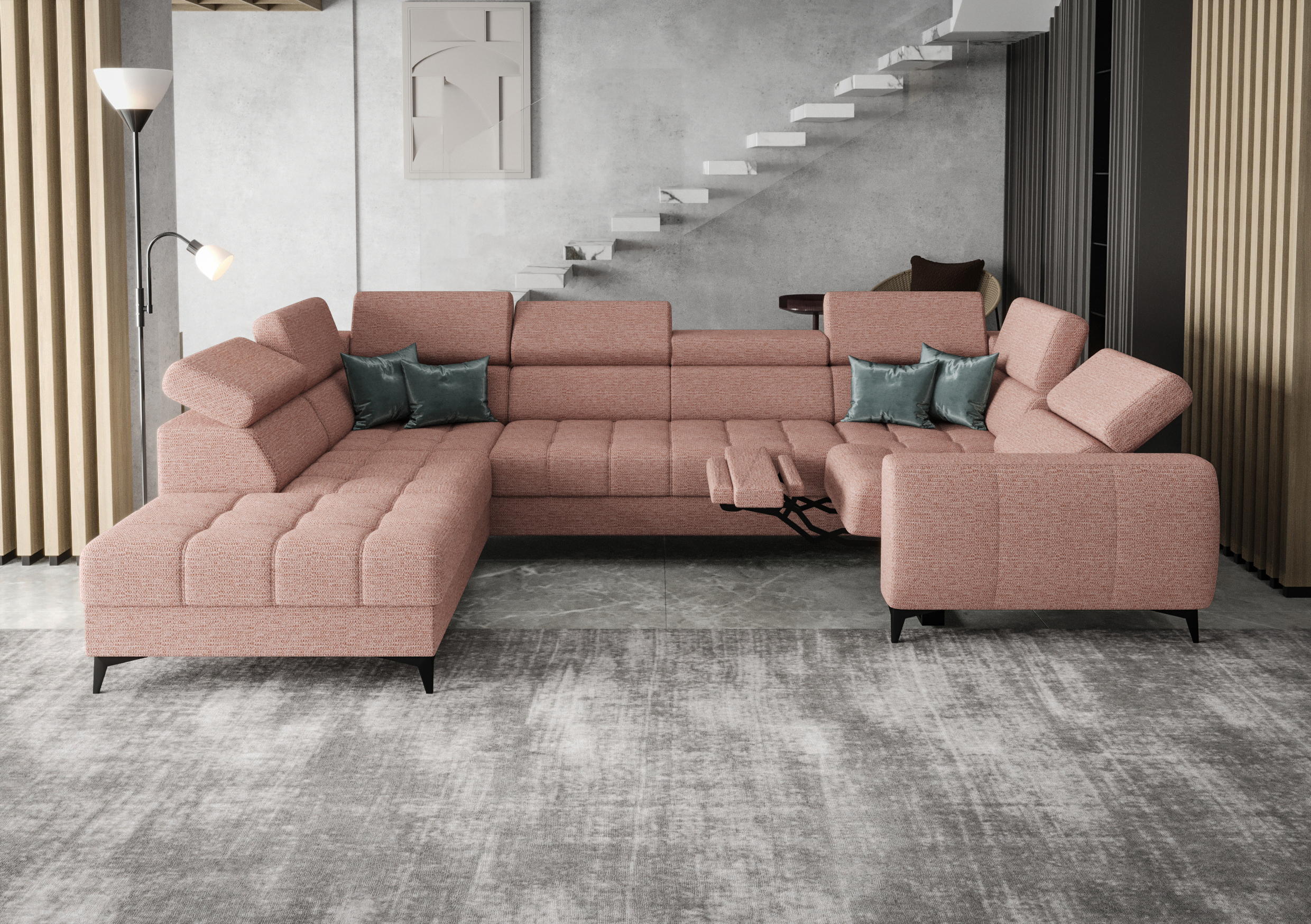 aragon 62 NAROŻNIK ROZKŁADANY PORTO MAX I RELAX 225X350X193 CM - obrazek 2