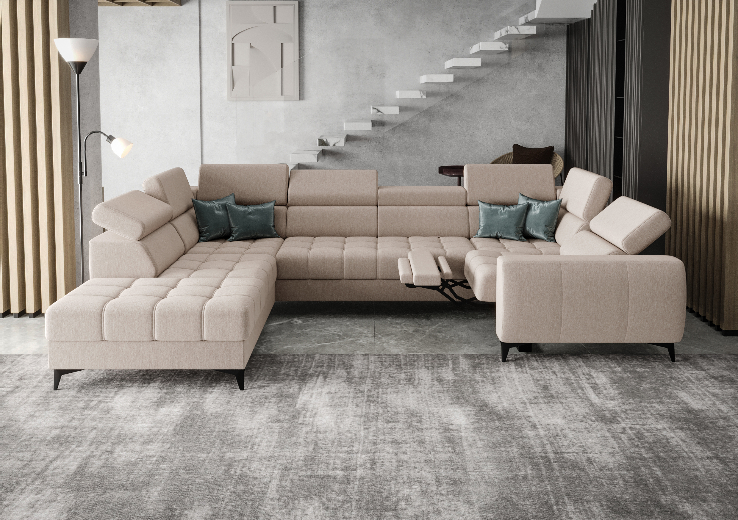 gemma 04 NAROŻNIK ROZKŁADANY PORTO MAX I RELAX 225X350X193 CM - obrazek 4