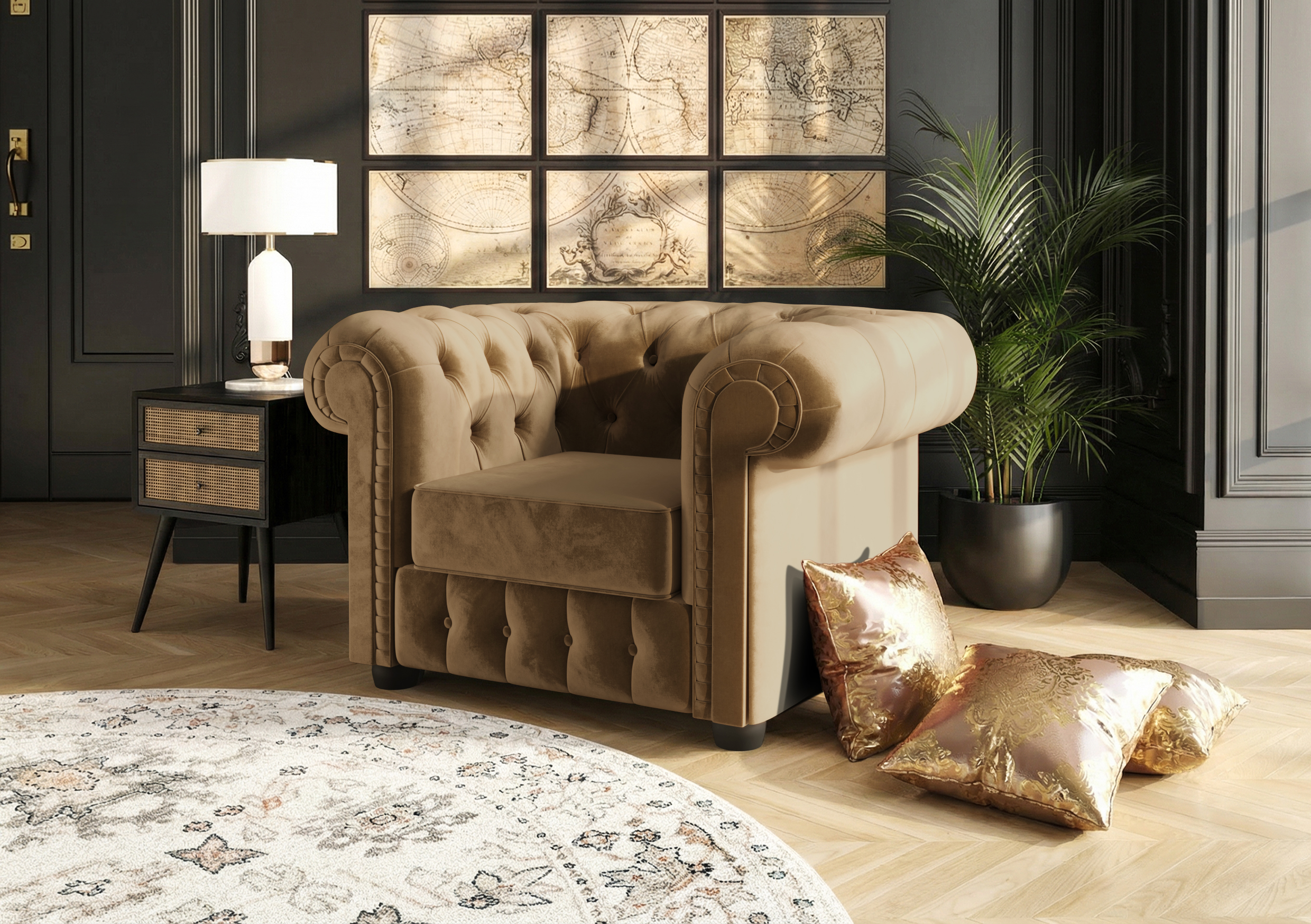 magic velvet 2214 FOTEL MANCHESTER - obrazek 1