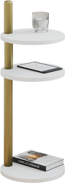 SPMO-CANO-3P-C4BM-30x30h97 1 Stolik pomocniczy Claro II okrągły Ø30 cm- różne kolory do wyboru - obrazek 15