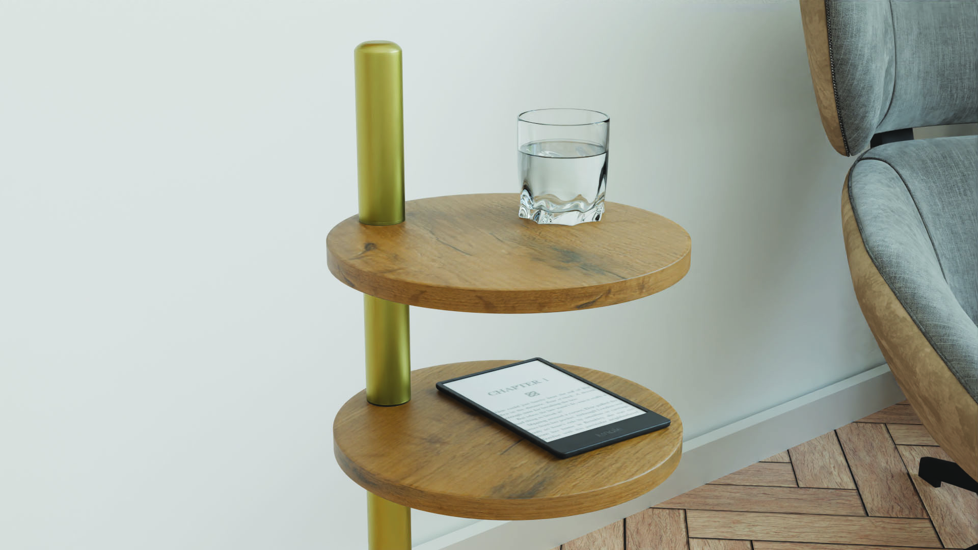 SPMO-CANO-3P-C4DL-30x30h97 3 Stolik pomocniczy Claro II okrągły Ø30 cm- różne kolory do wyboru - obrazek 2