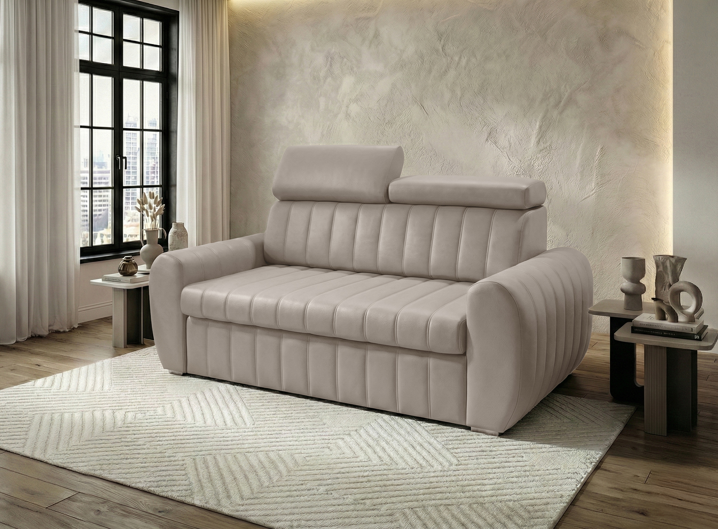 L-11 SOFA AVERTI II 160 CM SKÓRA NATURALNA - obrazek 2