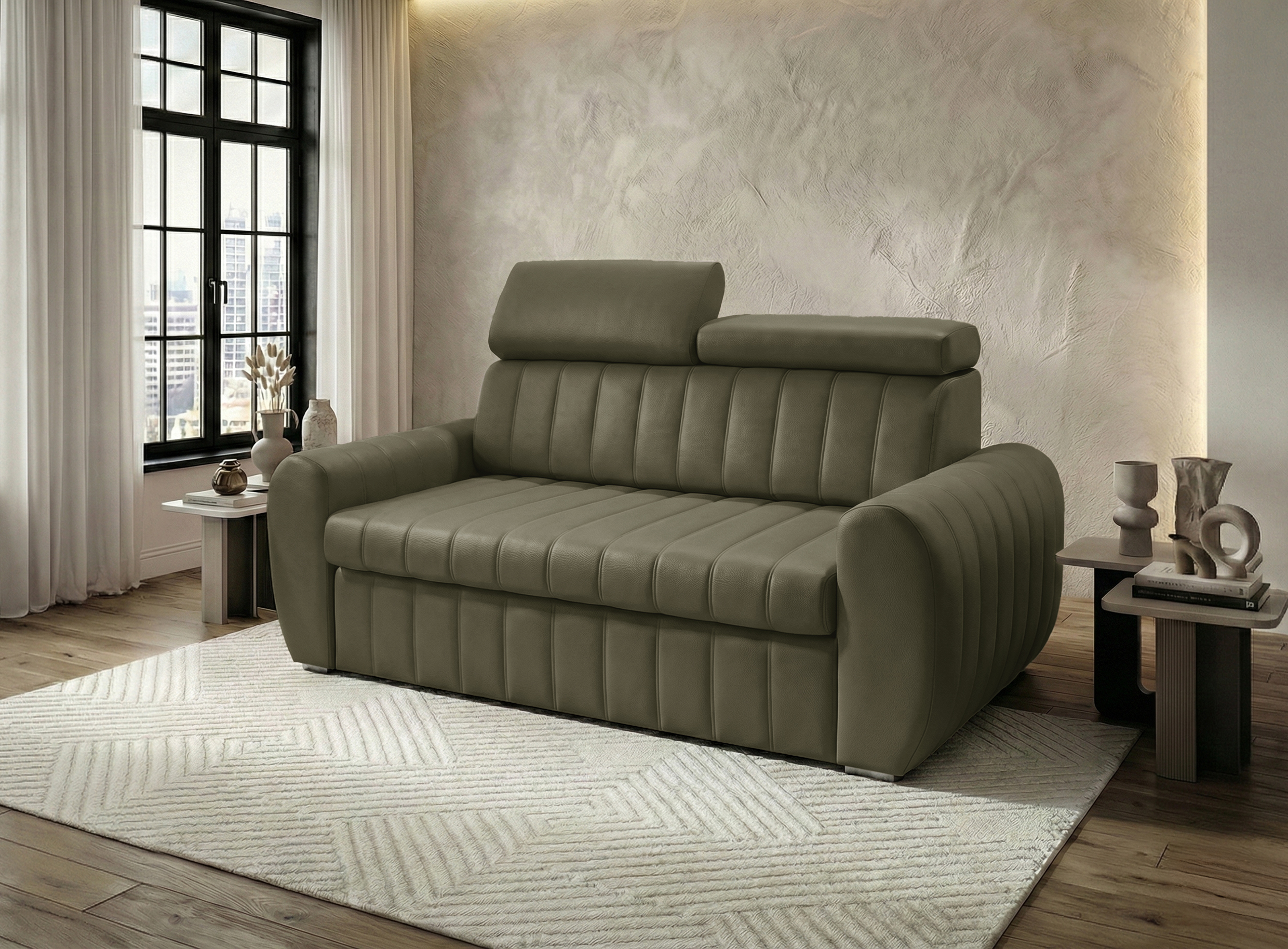 L-2 SOFA AVERTI II 160 CM SKÓRA NATURALNA - obrazek 4