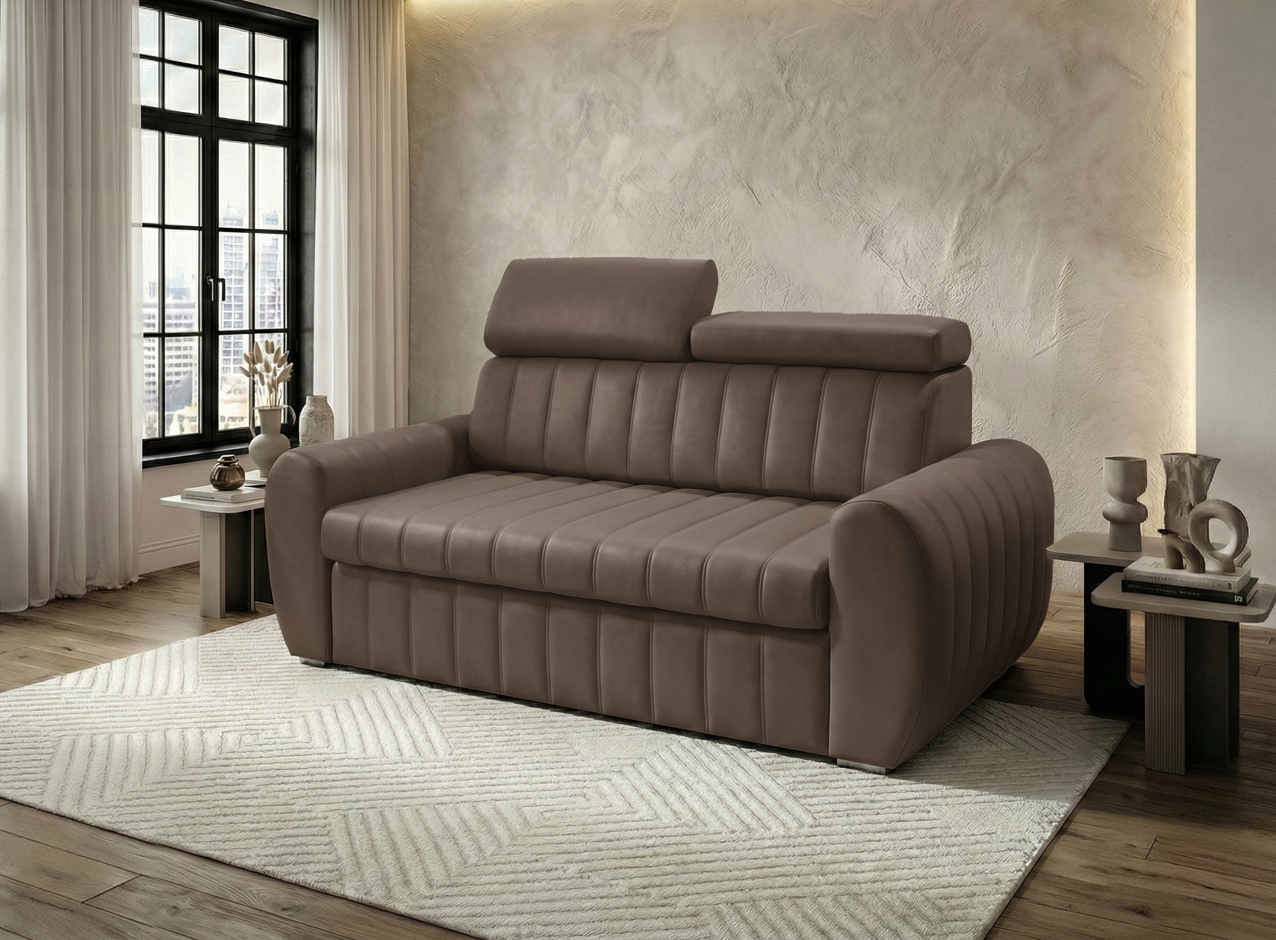 L-8 SOFA AVERTI II 160 CM SKÓRA NATURALNA - obrazek 3