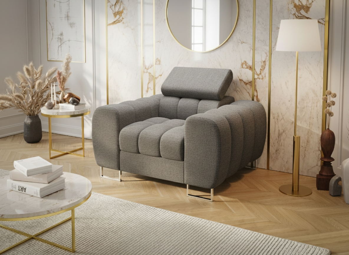 Fotel Aspen szary FOTEL ASPEN 125 CM - obrazek 3