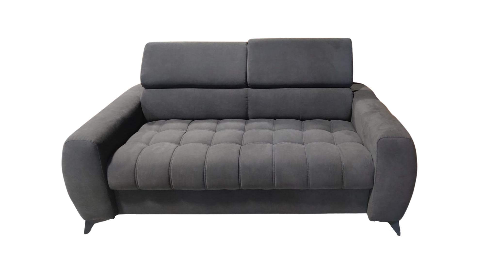 s porto alcantara SOFA PORTO II 190 CM Alcantara Fabric Anthracite - SZYBKA WYSYŁKA - obrazek 2