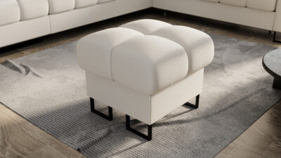 Pufa Aspen 70x70 Skóra Naturalna