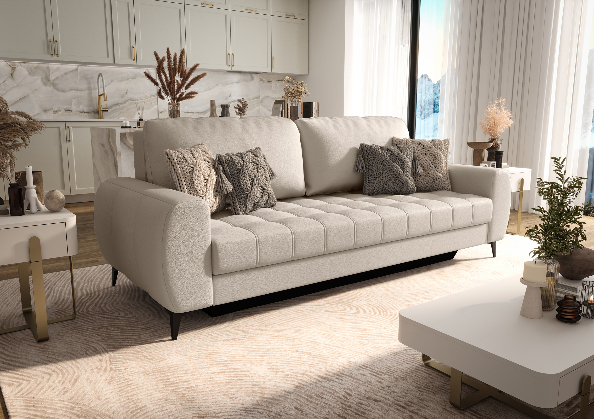 U-8 Sofa Porto DL Skóra Naturalna