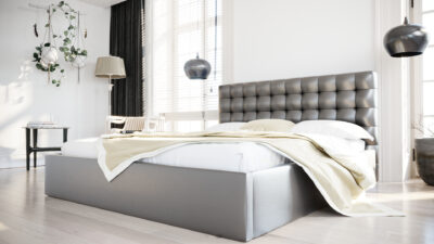 Łożko loft skóra naturalna