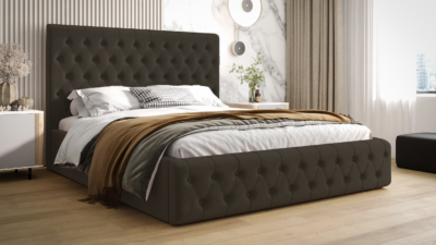 ŁÓŻKO VALENTINO PIK Z POJEMNIKIEM MCV2205 (ODCIENIE CIEMNEGO BRĄZU) - SZYBKA WYSYŁKA