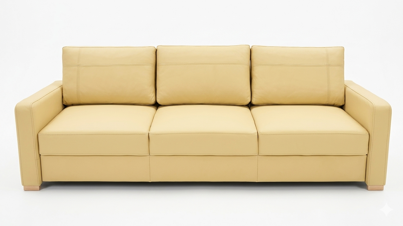 Avanti DL K-11 (2) SOFA ROZKŁADANA AVANTI DL 230 CM SKÓRA NATURALNA K-11(ODCIENIE BEŻU) - SZYBKA WYSYŁKA - obrazek 3