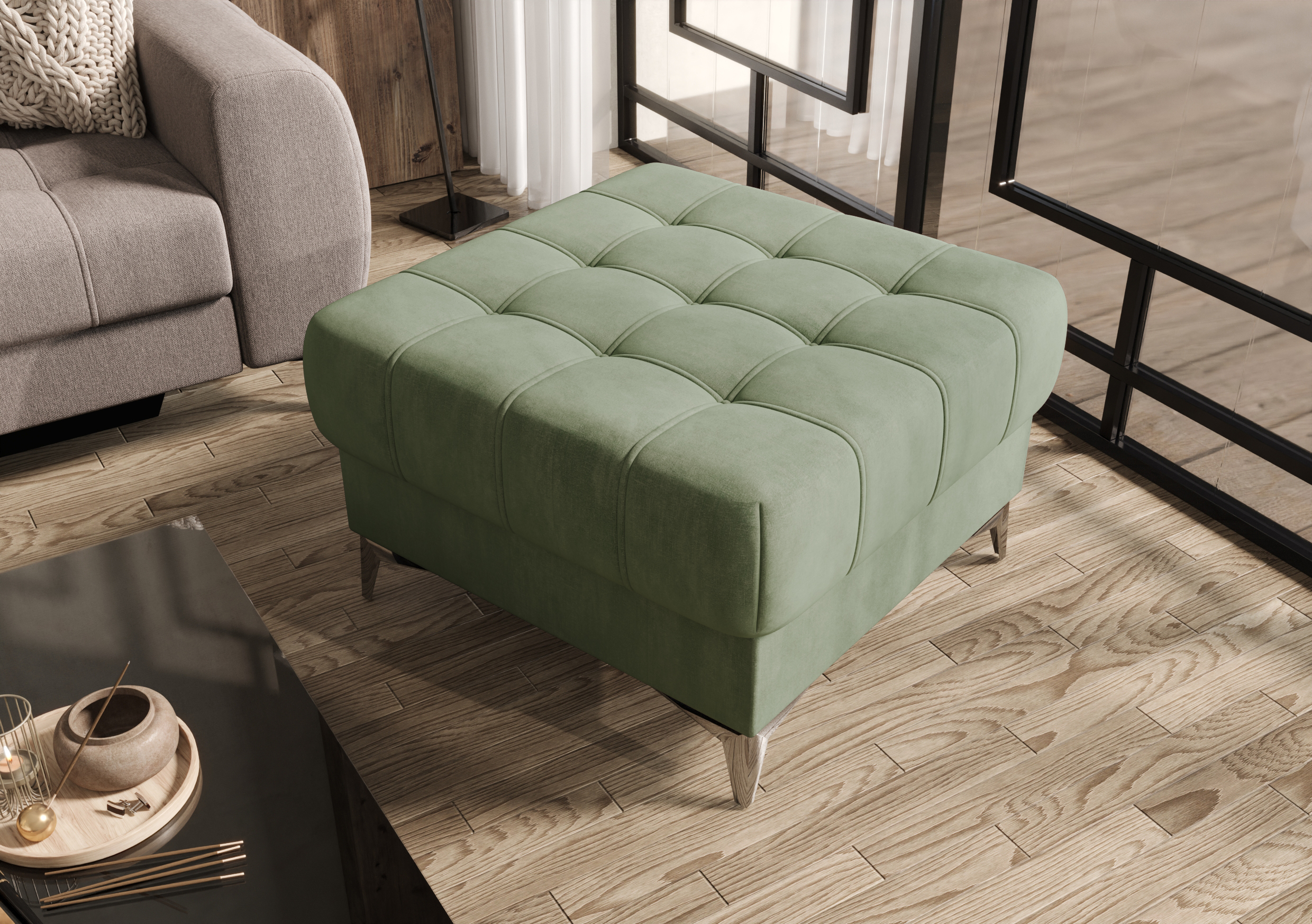 terra 33 STYLOWA PUFA PORTO 70x70 CM - obrazek 2