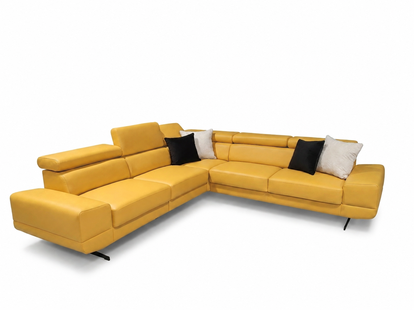 milano max (4) NAROŻNIK MILANO MAX 270x270 CM SKÓRA NATURALNA (ODCIENIE ŻÓŁTEGO) - SZYBKA WYSYŁKA - obrazek 2