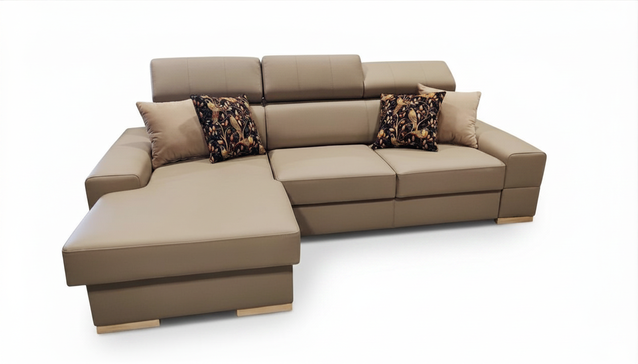 ROYAL MINI g22 (3) NAROŻNIK ROYAL MINI 260×160 CM SKÓRA NATURALNA G22 (ODCIENIE BEŻU) - SZYBKA WYSYŁKA - obrazek 3