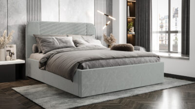 ŁÓŻKO VENEZIA 160 CM Z POJEMNIKIEM MCV2218 (ODCIENIE SZAROŚCI) - SZYBKA WYSYŁKA