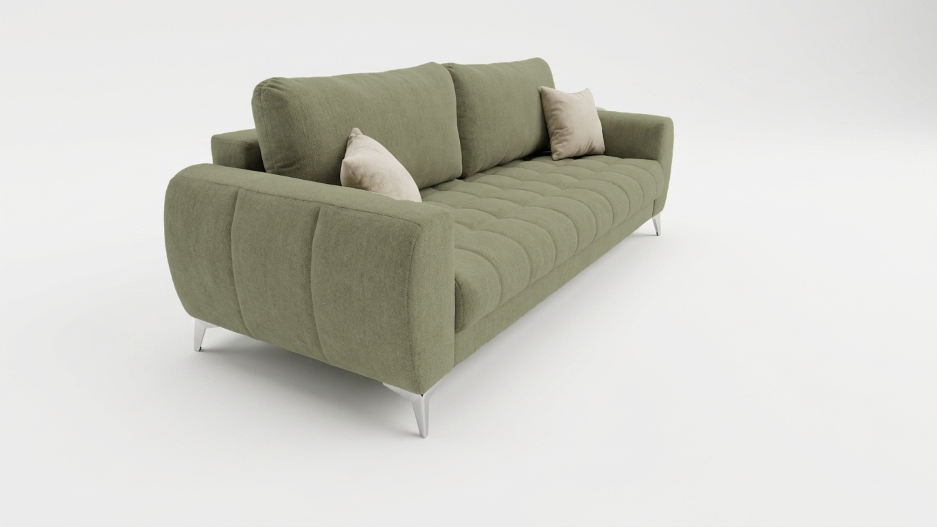 theo407 SOFA PORTO DL 235 CM TO407 (ODCIENIE ZIELONEGO) - SZYBKA WYSYŁKA - obrazek 2